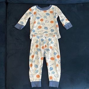 Kissy Kissy Sports Long Sleeve PJs Set Size 12-18 Months